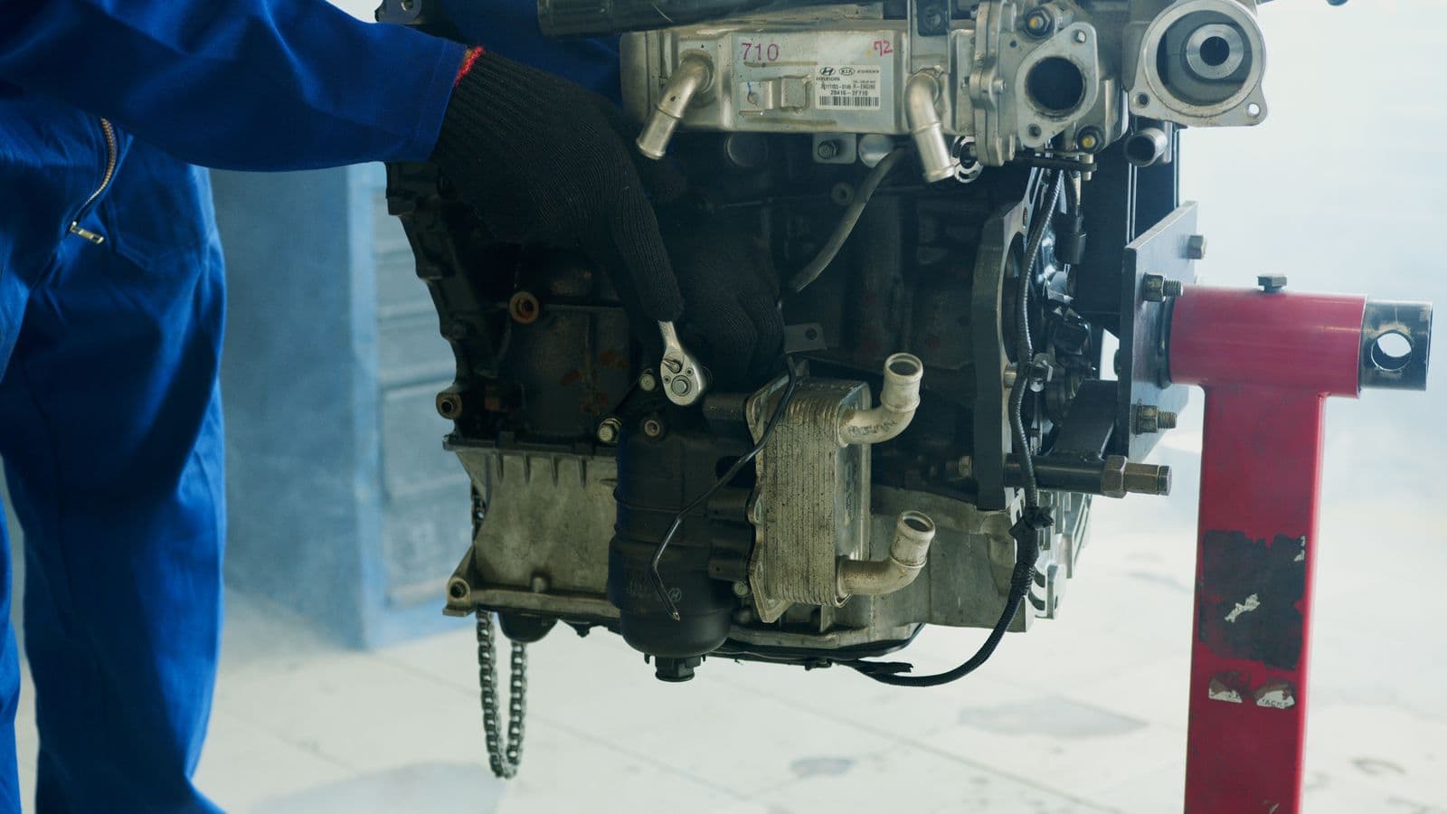 Diagnostic moteur en atelier